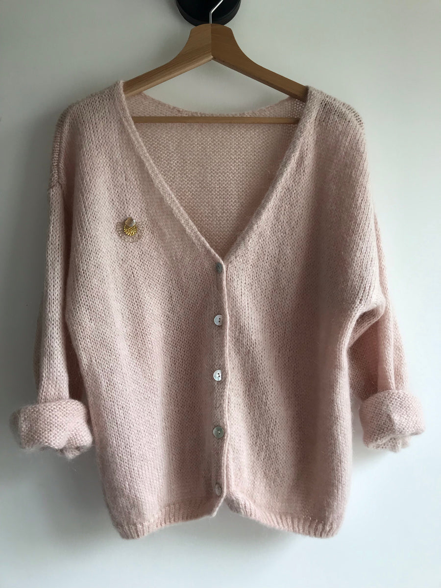 Gilet Long Gilet Femme Rose PoudrÃ© Gilet Femme Rose PoudrÃ© On - Main Image