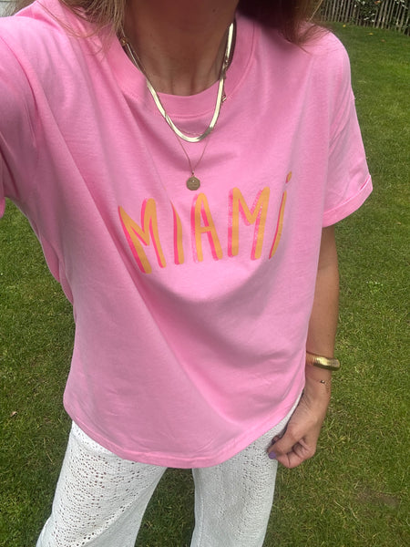 Tee-shirt Miami rose