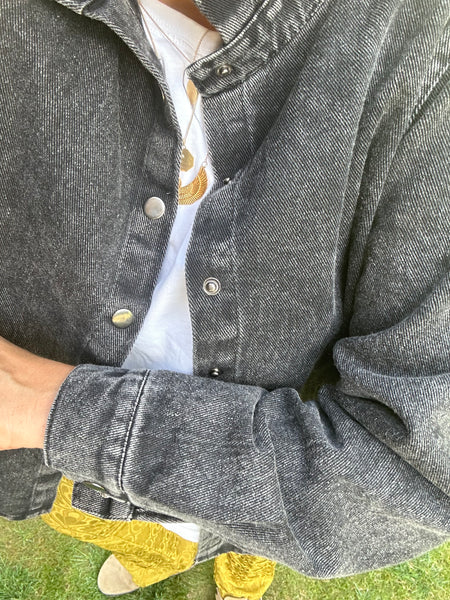 Sur-chemise June noire delavée