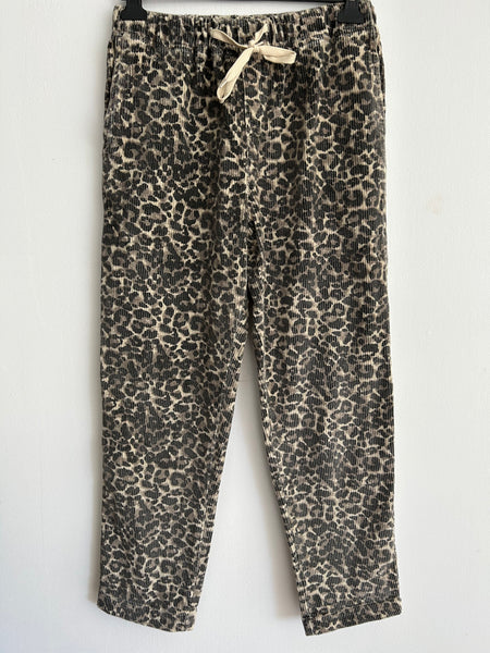 Pantalon velours léopard