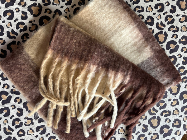 Écharpe Capucine marron