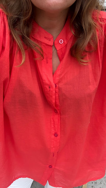 Blouse Gigi rouge orangé
