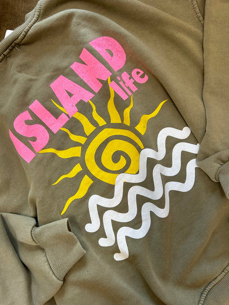 Sweat-shirt ISLAND kaki