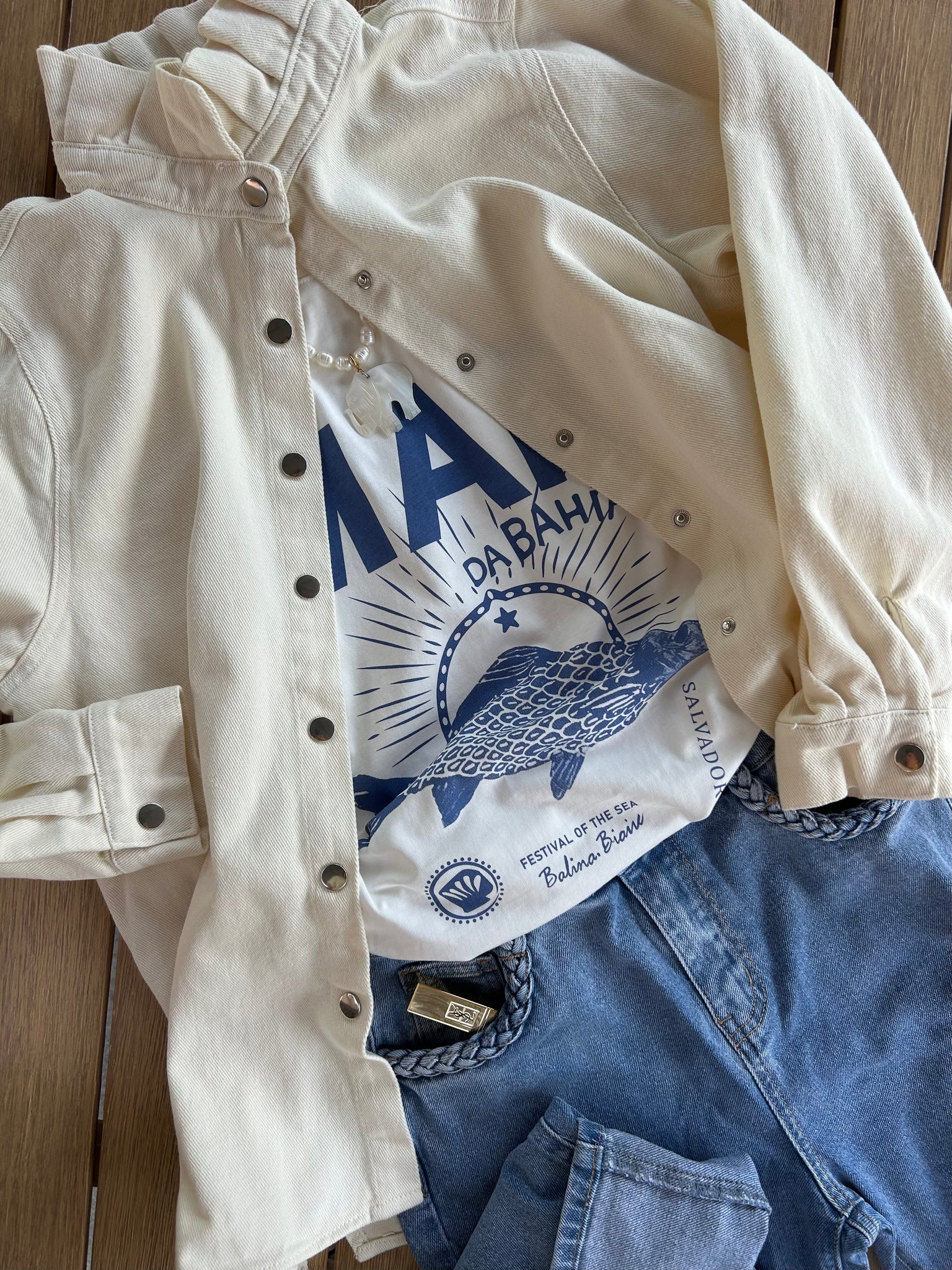 Sur chemise June beige