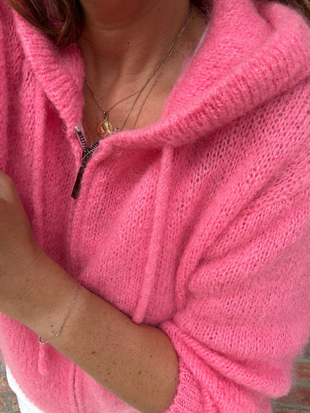 Gilet Maurice rose bonbon