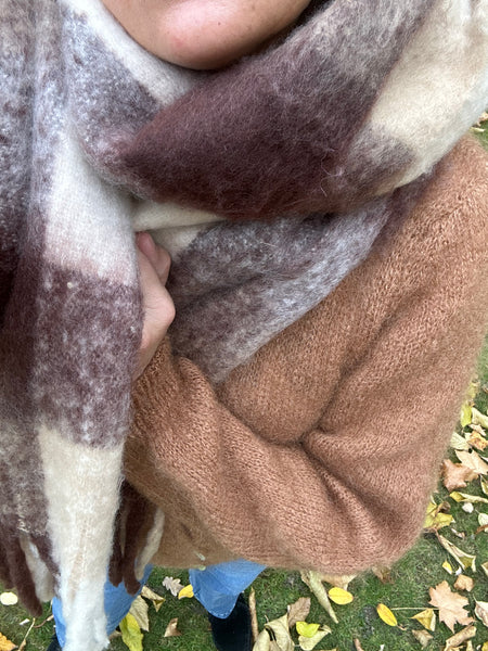 Écharpe Capucine marron