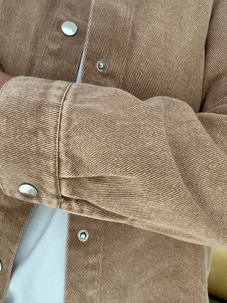Sur-chemise June camel délavé