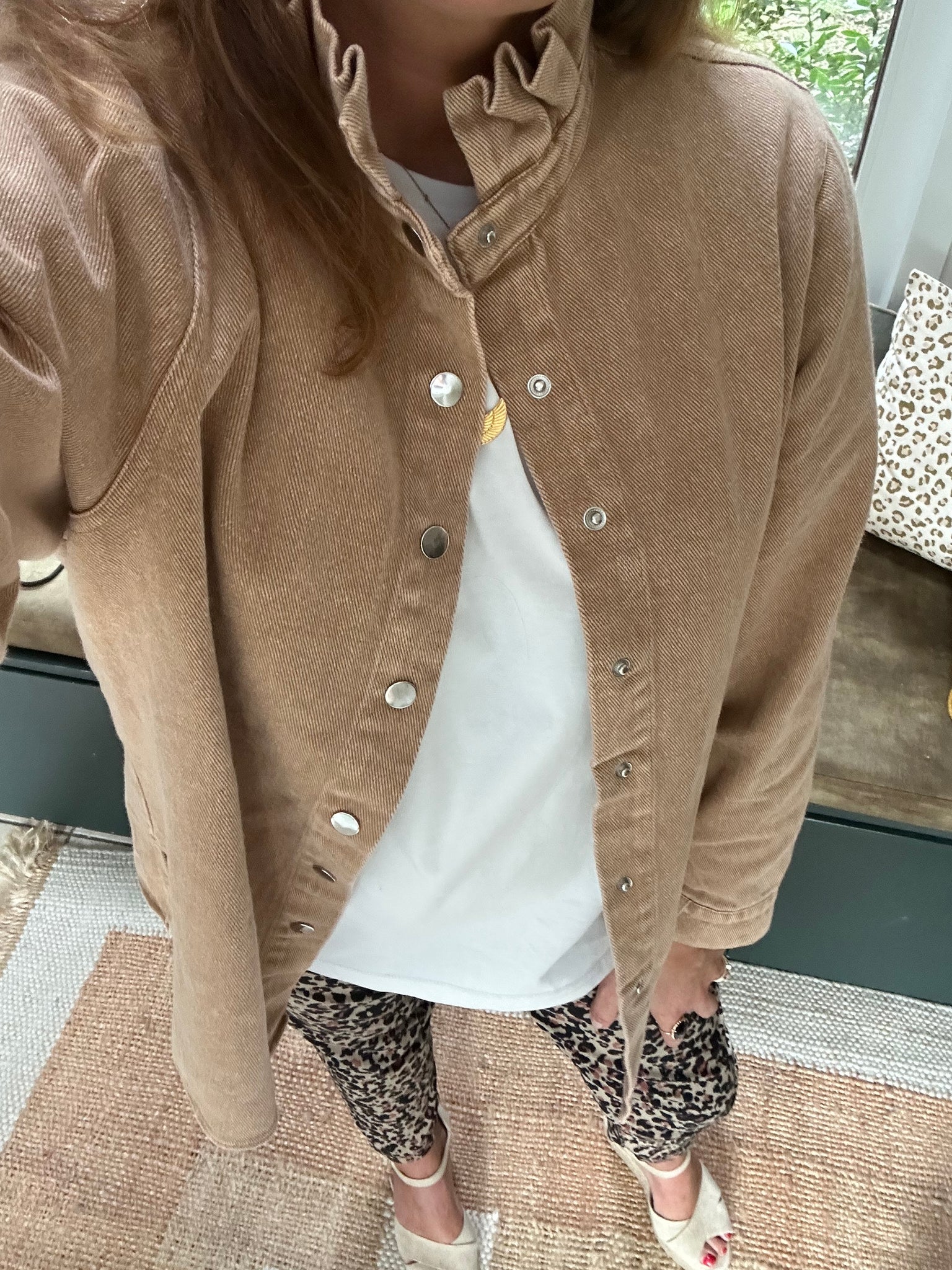 Sur-chemise June camel délavé