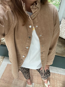 Sur-chemise June camel délavé