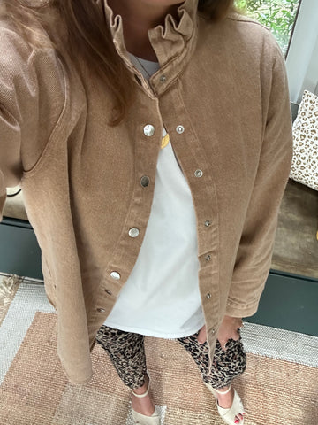 Sur-chemise June camel délavé