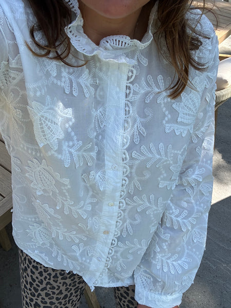 Blouse Salomé blanche