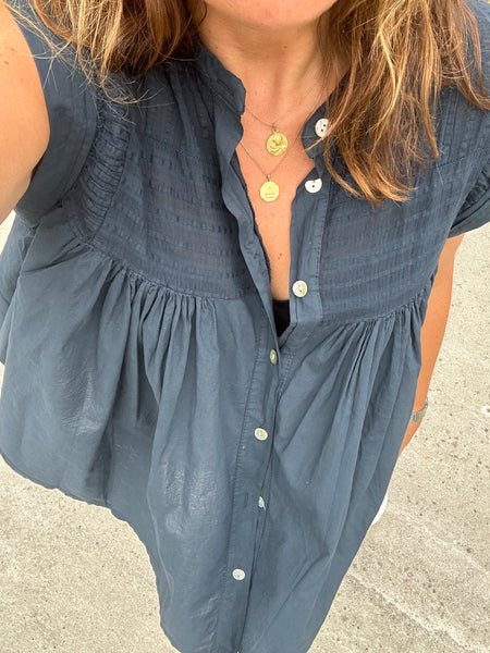 Blouse Lou bleu marine