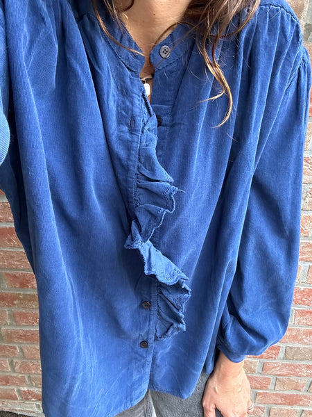 Blouse Paola bleu roi